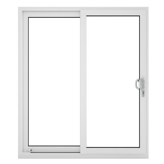 Crystal uPVC Sliding Patio (Right to Left) incl. 150mm Cill 2090 x 2090mm Clear - White
