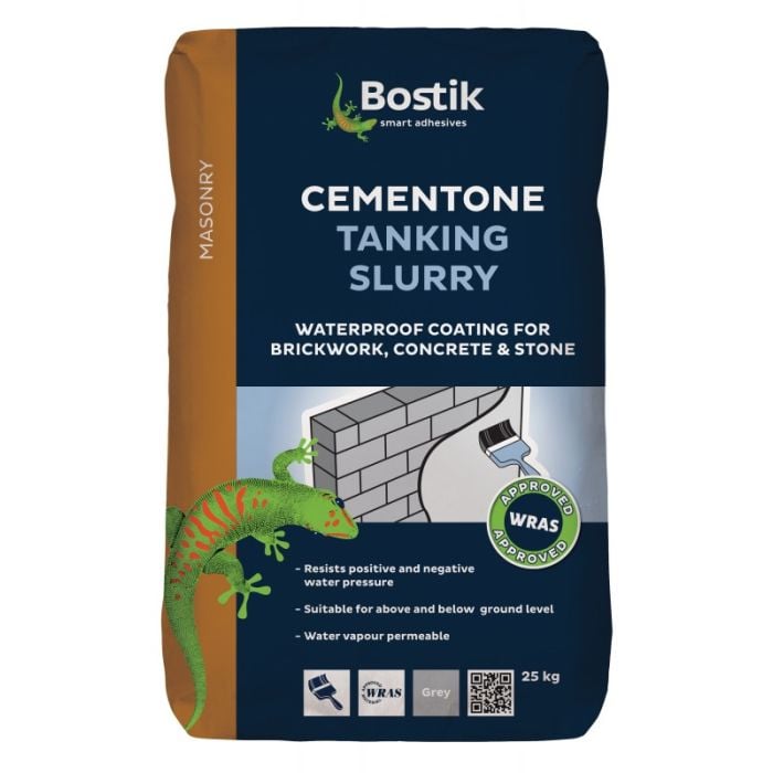 Cementone Waterproof Tanking Slurry Bag 25kg (WRAS Approved) Grey No rating value Same page link.