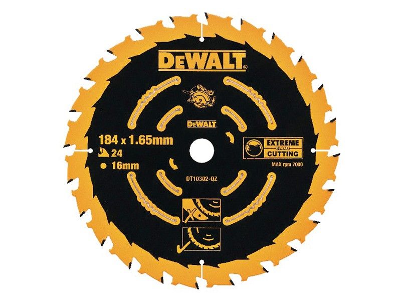 DeWalt DT10302-QZ Elite Series Circular Saw Blade 24T 184mm x 16mm