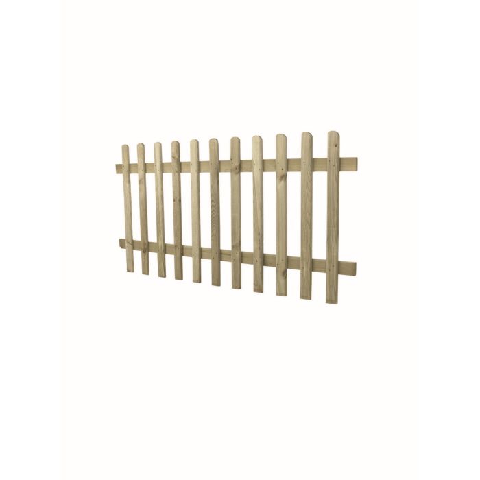 Forest Ultima Pale Picket Fence Panel 6ft x 3ft (1.83m x 0.9m) Treated Timber (Pack of 4)