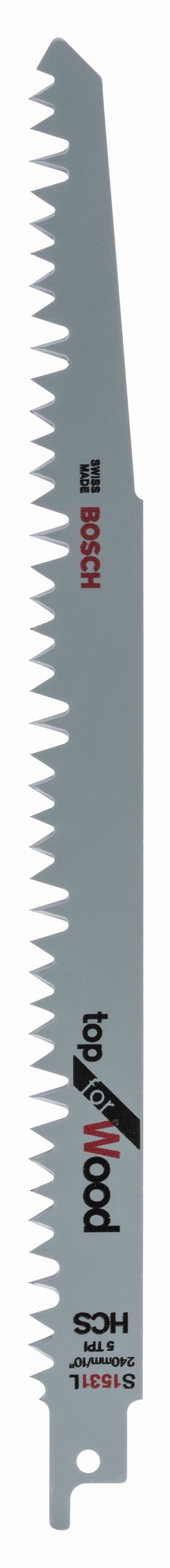 Bosch Sabre Sawblades for Wood (5 Pack) S1531L