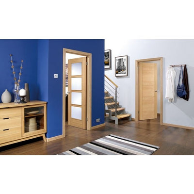 Vancouver Solid Core Internal Fire Door - Prefinished - 4L 2040 x 826mm Oak OVAN4LFC826
