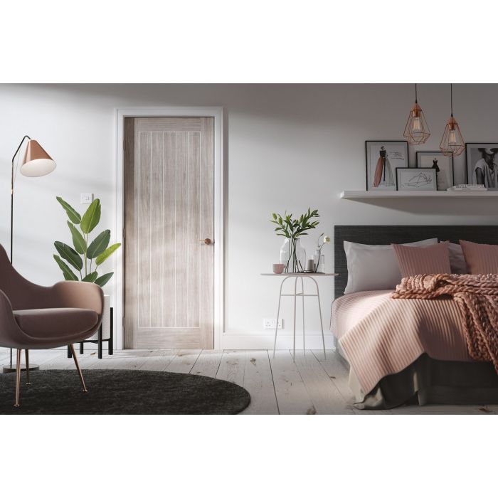 LPD Mexicano Internal Door 1981 x 762mm Pre-Finished Light Grey Laminate