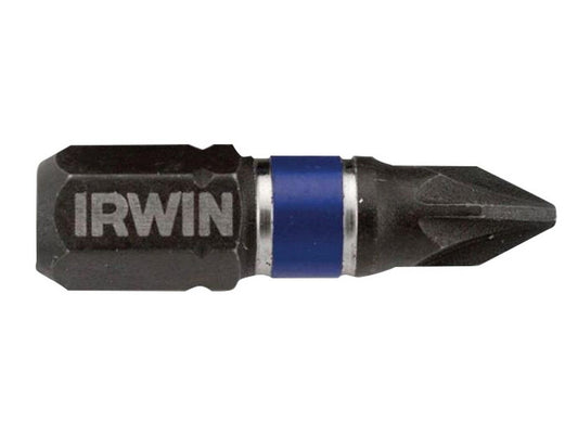 Irwin Impact Pro Performance Pozidriv Screwdriver Bits PZ1 25mm (2 Pack)