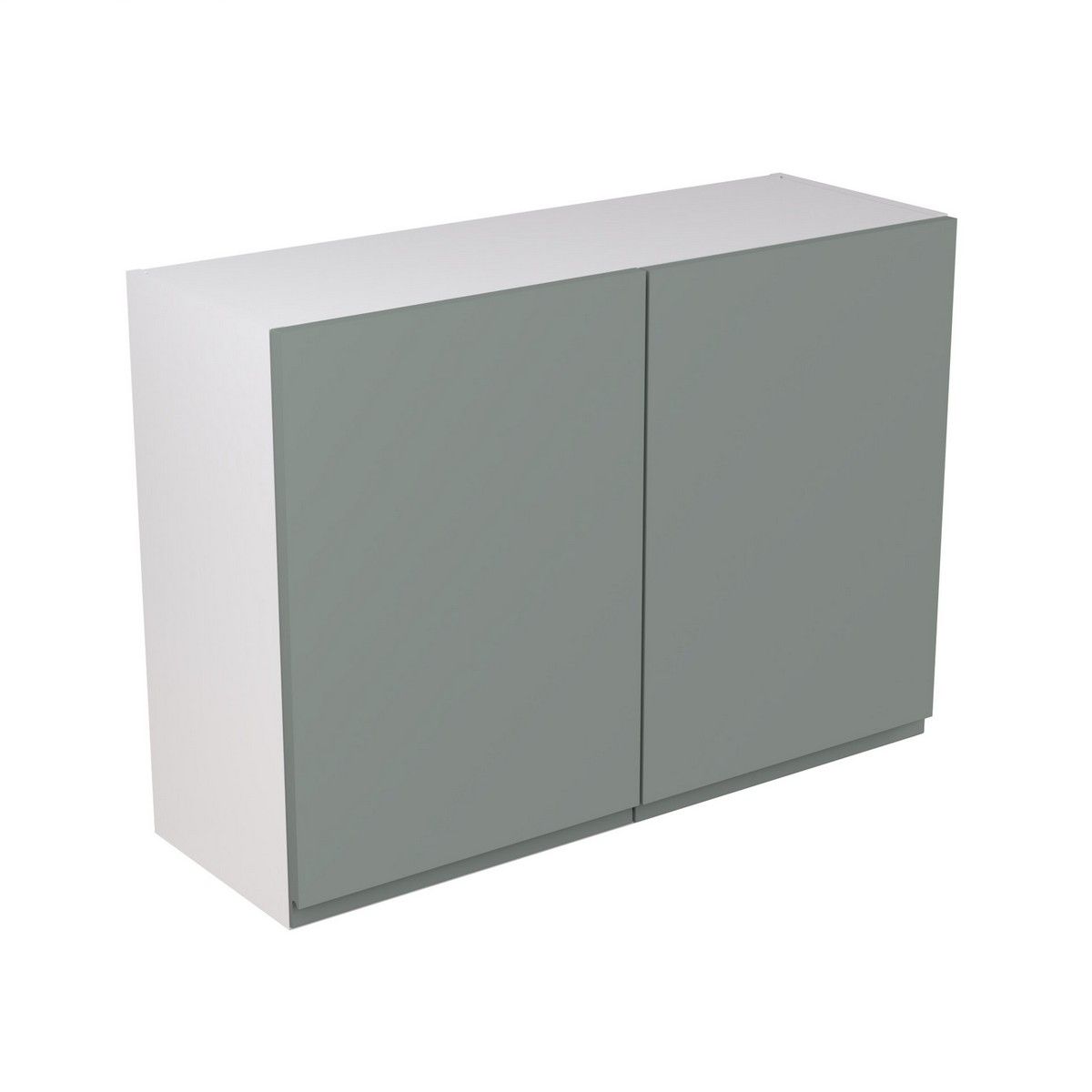 KitchenKit Flatpack J-Pull Wall Cabinet 1000mm - Ultra Matt Sage Green