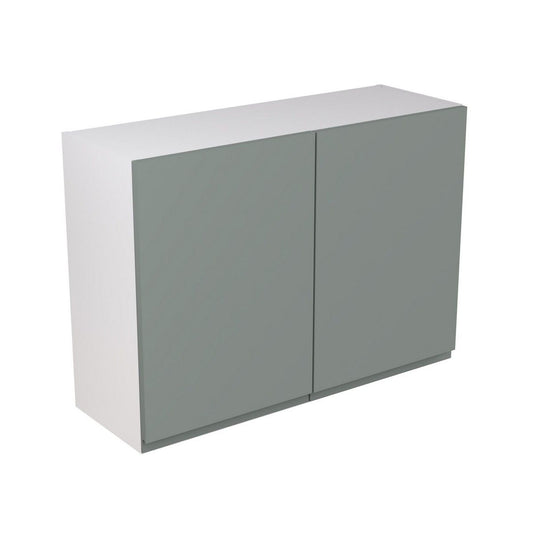 KitchenKit Flatpack J-Pull Wall Cabinet 1000mm - Ultra Matt Sage Green
