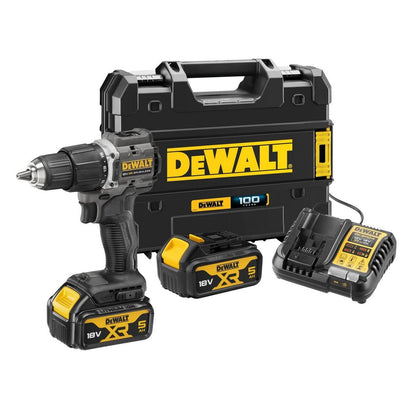 DeWalt DCD100P2T-GB XR Brushless Combi Drill Anniversary Kit