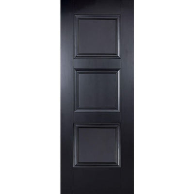 LPD Amsterdam 3P Internal Fire Door 1981 x 762mm Black Primed Plus