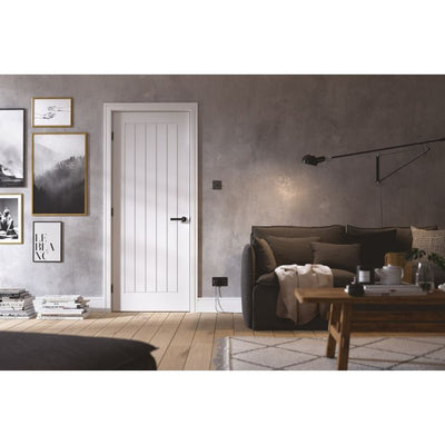 LPD Mexicano Internal Fire Door 2040 x 626mm Primed White