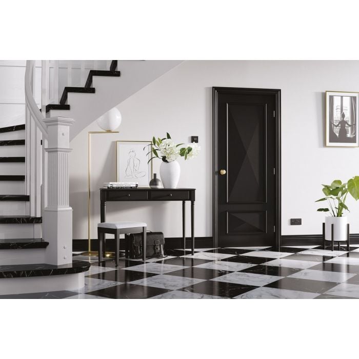 LPD Knightsbridge 2P Internal Door 1981 x 838mm Black Primed Plus