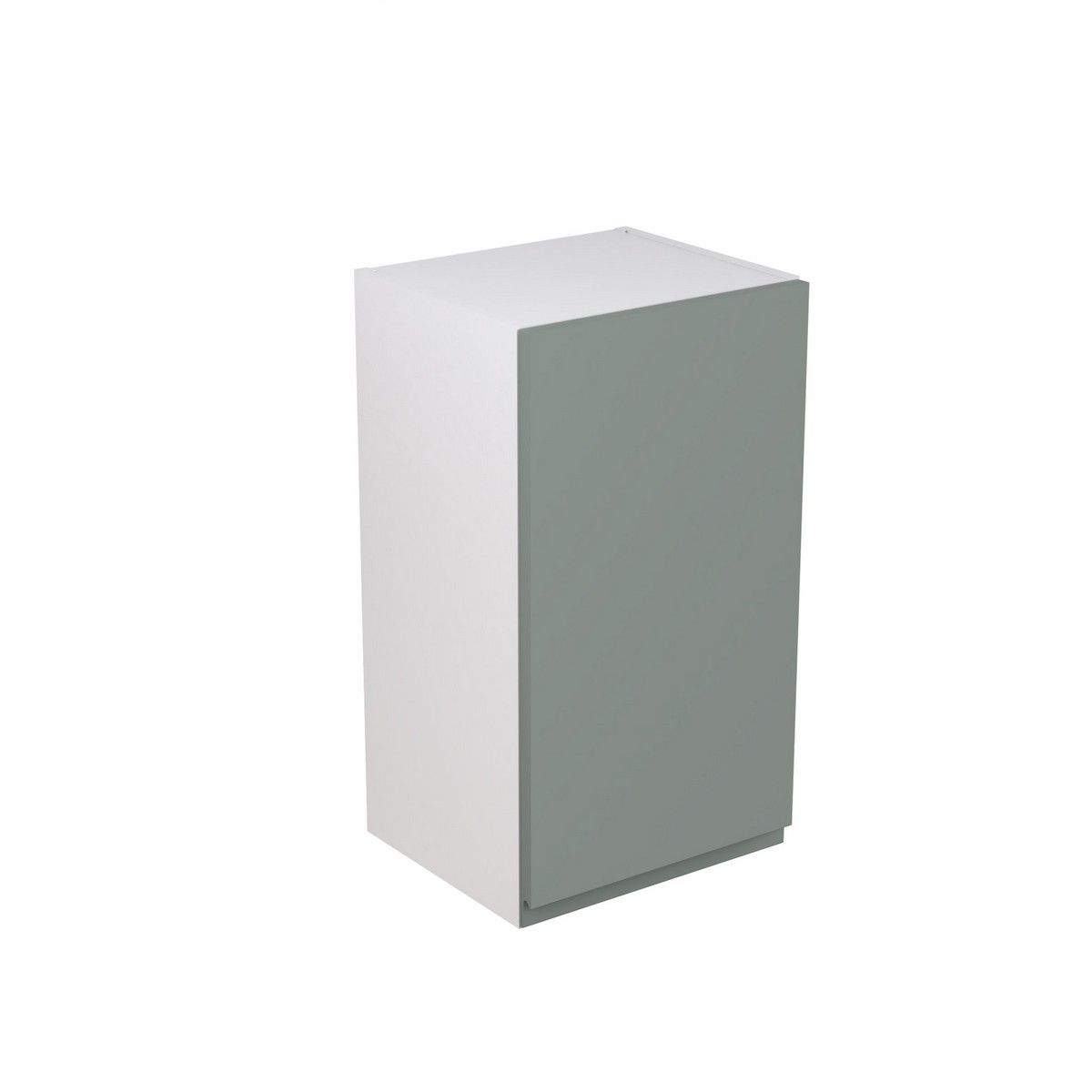 KitchenKit Flatpack J-Pull Wall Cabinet 400mm - Ultra Matt Sage Green
