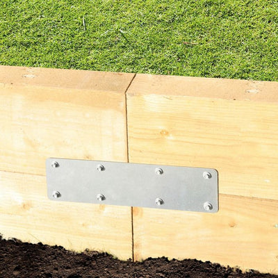 Long Internal Sleeper Support Plate (Straight/Flat) 350mm No.4719 - Pre-Galvanised