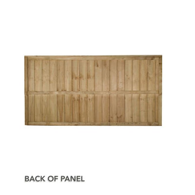 Forest Pressure Treated Closeboard Fence Panel 6ft x 3ft (1.83m x 0.92m) - Pack of 5