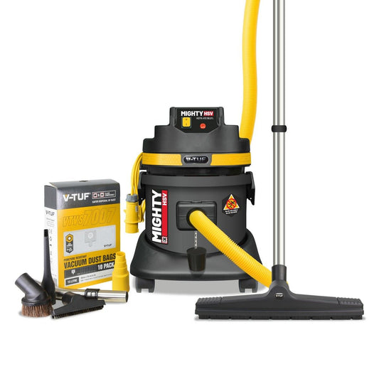 V-TUF MIGHTY M-CLASS Industrial Wet & Dry Dust Extractor Vacuum Cleaner (240V_21ltr)