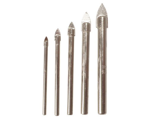 Irwin Glass & Tile Drill Bit 4-10mm (5 Piece Set)