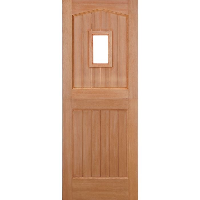 LPD Stable 1L Glazed M&T External Door 1981 x 762mm Unfinished Hardwood