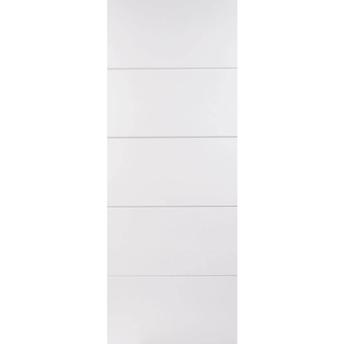 LPD Horizontal Four Line Internal Fire Door 1981 x 838mm Primed White