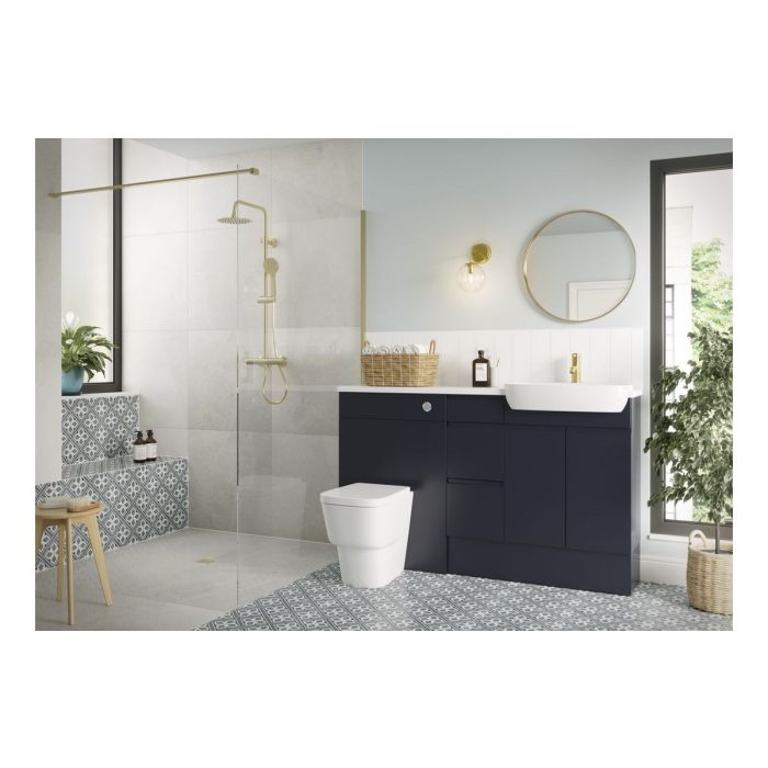 Holsworthy Base End Panel 900 x 330mm - Matt Indigo Blue