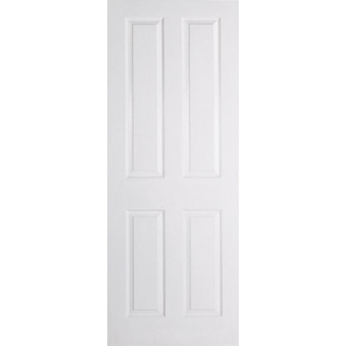 LPD Textured 4P Internal Door 1981 x 610mm Primed White Composite