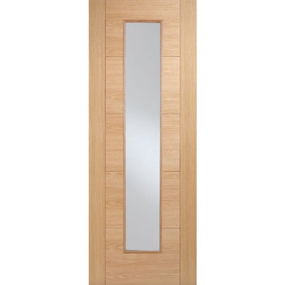 Vancouver Solid Core Internal Fire Door - Prefinished - Long Light 1981 x 762mm Oak OVANLLFC30