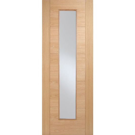 Vancouver Solid Core Internal Fire Door - Prefinished - Long Light 1981 x 762mm Oak OVANLLFC30