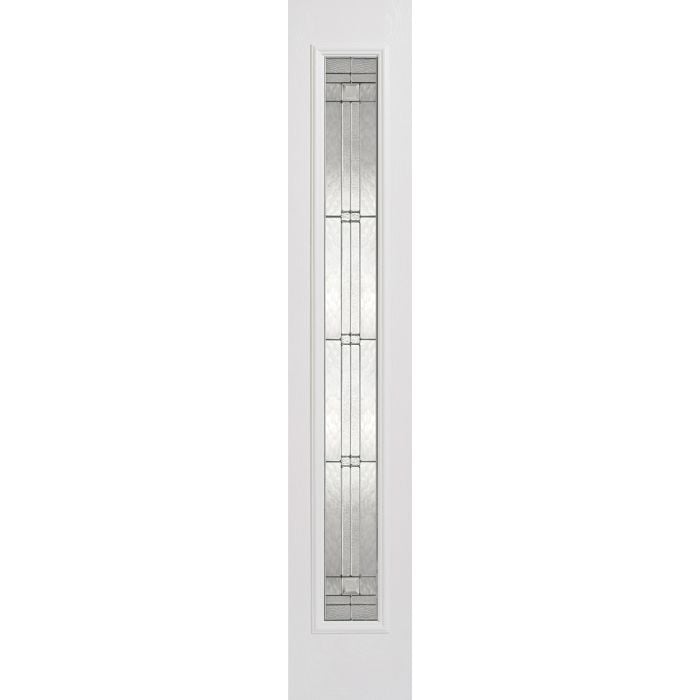Elegant GRP External Glass Sidelight - Leaded DG 2032 x 356mm White GRPWHISLELE