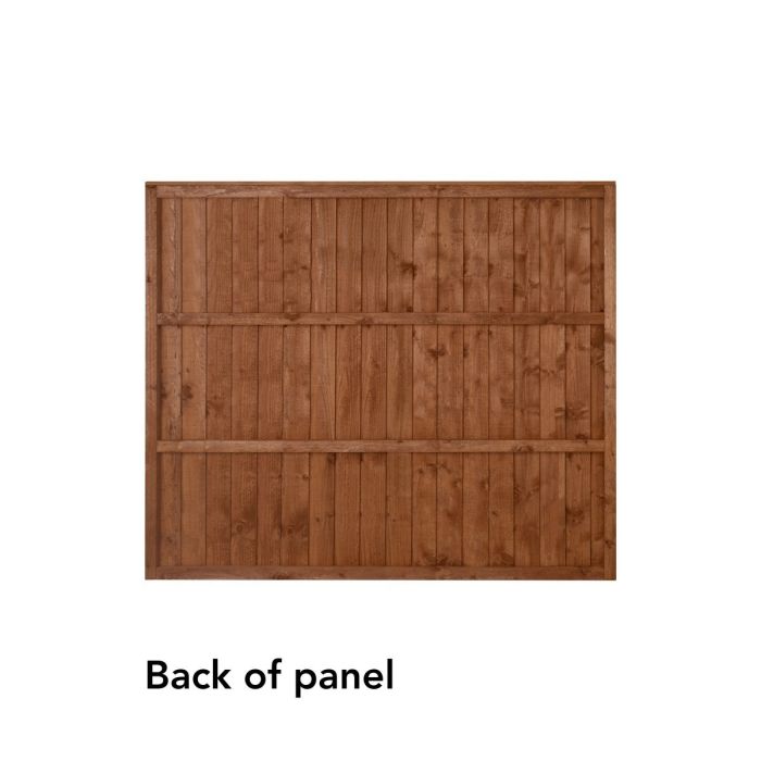 Forest Closeboard Fence Panel 6ft x 5ft (1.83m x 1.52m) - Pack of 4