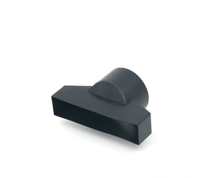 Timloc Underfloor Vent Duct Adapter for 110mm Pipe (1205) - Black