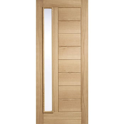 Goodwood Oak External Door - Long Light Frosted 1981 x 838mm OGOOD33