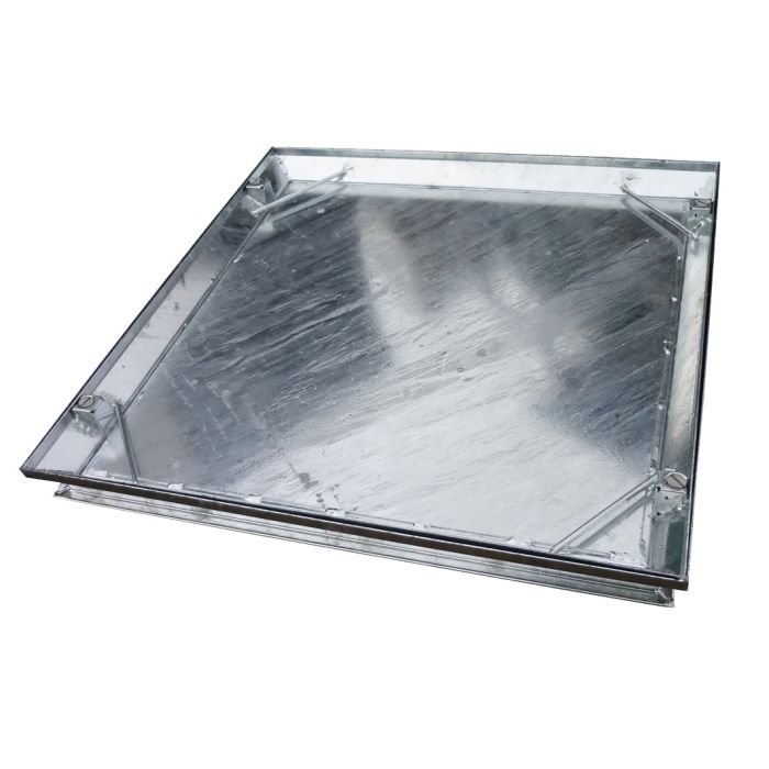 EJ 10tn Screed Steel Recessed Infill Manhole Cover (S&L) 300x300x58mm (Steel Frame)
