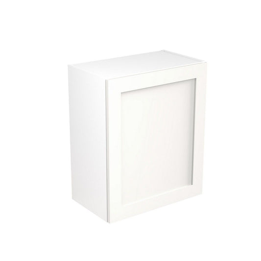 KitchenKit Flatpack Shaker Wall Cabinet 600mm - Ultra Matt White