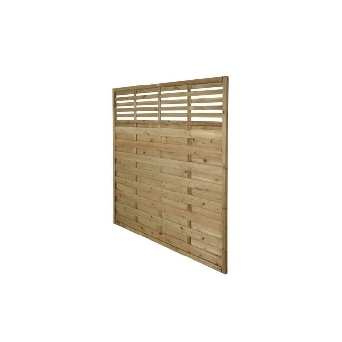 Forest Decorative Kyoto Fence Panel 1.8m x 1.8m Treated Timber (Pack of 3)