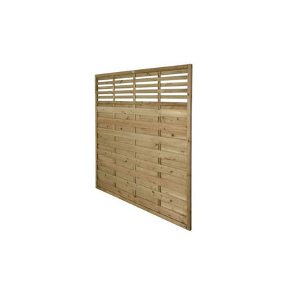 Forest Decorative Kyoto Fence Panel 1.8m x 1.8m Treated Timber (Pack of 3)