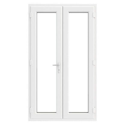 Crystal uPVC French Door (Left Hand Master) incl. 150mm Cill 1390 x 2055mm Clear - White