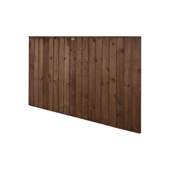 Forest Pressure Treated Closeboard Fence Panel 6ft x 4ft (1.83m x 1.22m) Brown - Pack of 4