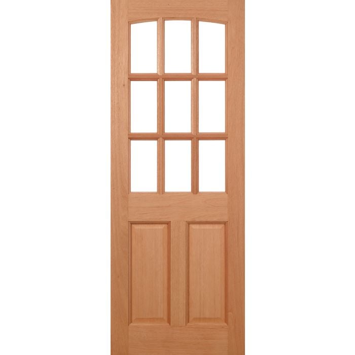 LPD Georgia 9L Unglazed Dowelled External Door 1981 x 838mm Unfinished Hardwood