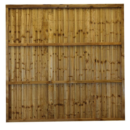 Tafs Pressure Treated Framed Featheredge Fence Panel 6ft x 3ft (1828 x 915mm)