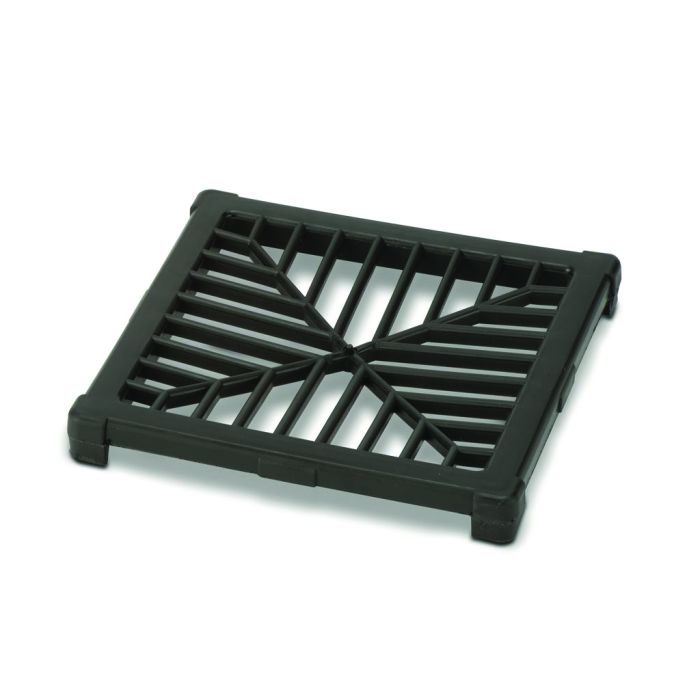 Polypipe 110mm Spare Square Black PP Grid - 150 x 150mm - UG415