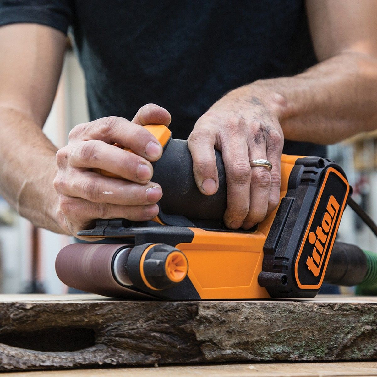 Triton 450W Palm Belt Sander 64mm