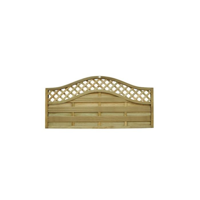 Forest Decorative Europa Prague Fence Panel 1.8mtr x 0.9mtr - Treated Timber (Pack of 3)