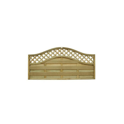 Forest Decorative Europa Prague Fence Panel 1.8mtr x 0.9mtr - Treated Timber (Pack of 3)