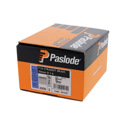 Paslode IM65 Straight Brad & Fuel Pack F16 x 50mm Galvanised (Pack of 2000)