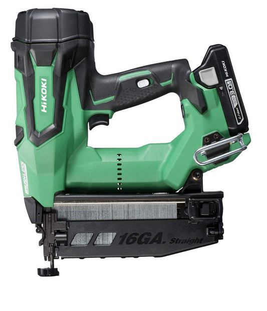 HiKOKI Brushless/Gasless 2nd Fix Nailer - Inc 2 Batteries