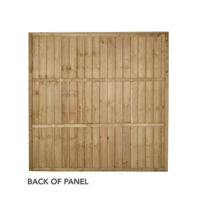 Forest Pressure Treated Closeboard Fence Panel 6ft x 6ft (1.83 x 1.83) - Pack of 4