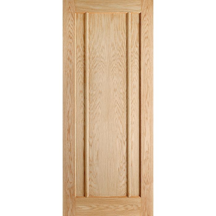 Lincoln Solid Core Internal Door - Unfinished - 3P 1981 x 762mm Oak OLIN30
