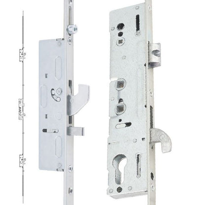 Crystal uPVC French Door (Left Hand Master) incl. 150mm Cill 1790 x 2090mm Clear - Grey External/White Internal