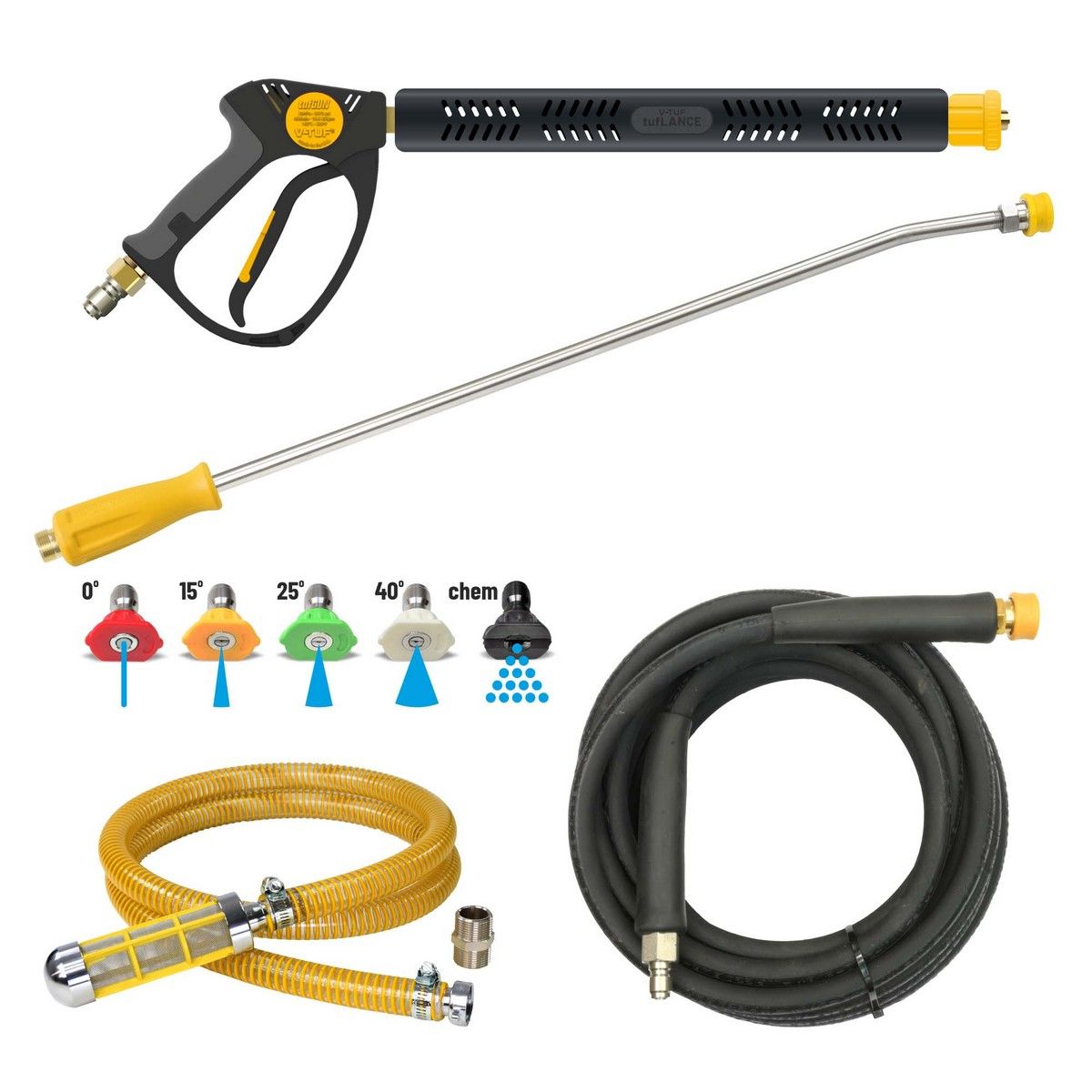 V-TUF TORRENT 3 Industrial Petrol Pressure Washer (15HP, 3980 psi, 15ltrs_Min)