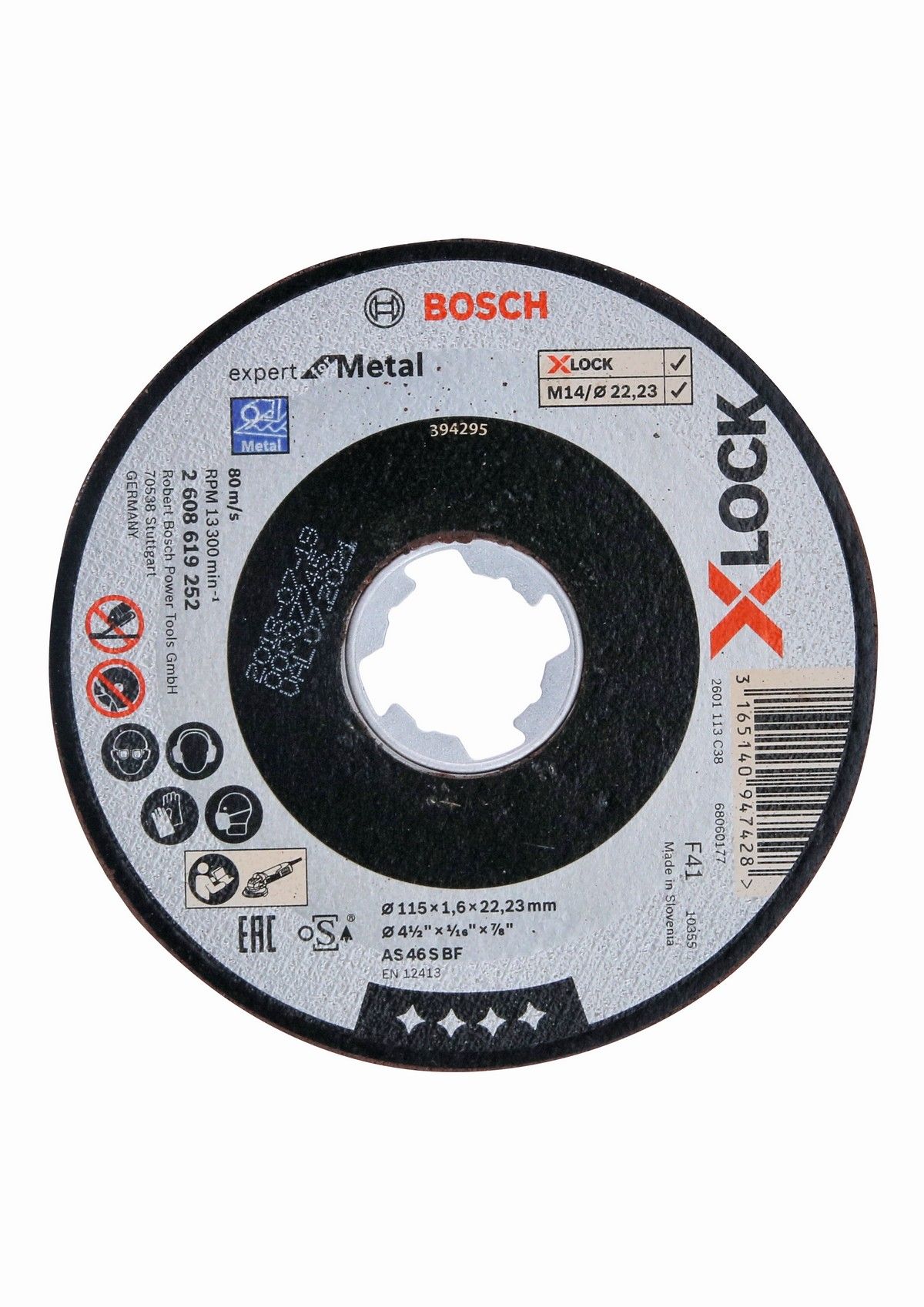 Bosch X-Lock Metal Cutting Disc 115mm x 1.6mm (Priced per single disc)