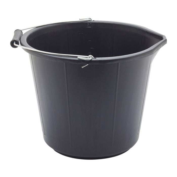 Economy Builders Bucket 14.7ltr Black
