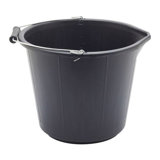 Economy Builders Bucket 14.7ltr Black